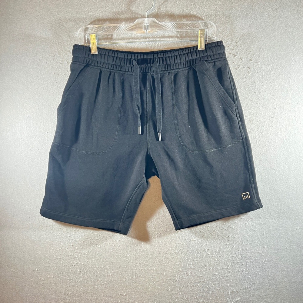 1175 | MSX Michael Strahan Fleece Athletic Lounge Gym Shorts Black Mens M - Picture 1 of 9
